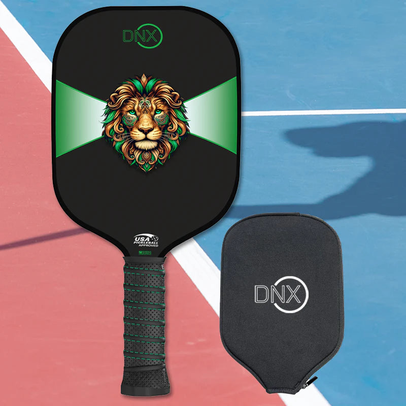 DNX Lion T700 Carbon Fiber Pickleball Paddle with Edge Guard and Paddle Cover - USAPA Approved
