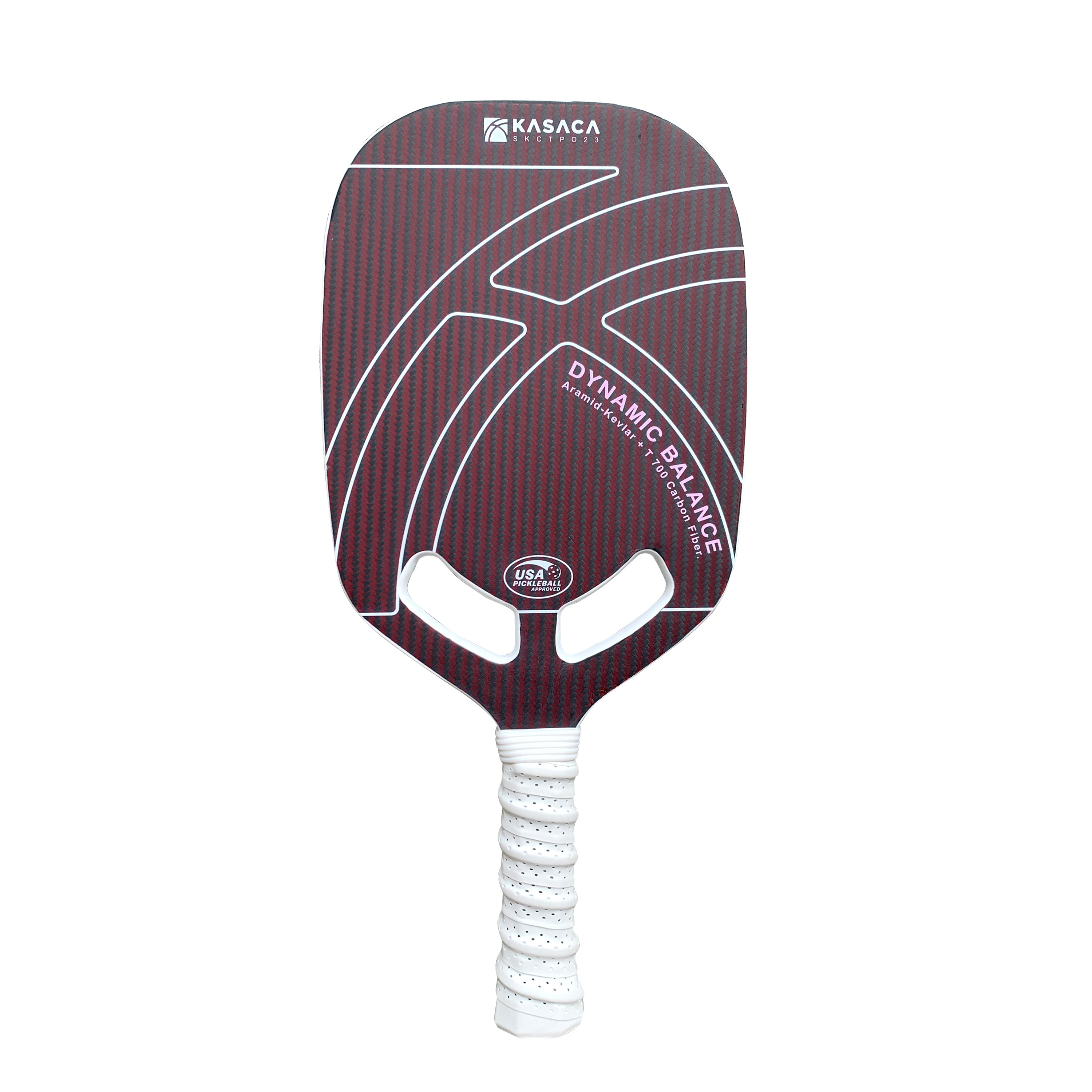 KASACA Kevlar & Carbon Fibre 16mm Edgeless Open Throat Pickleball Paddle + Paddle Cover