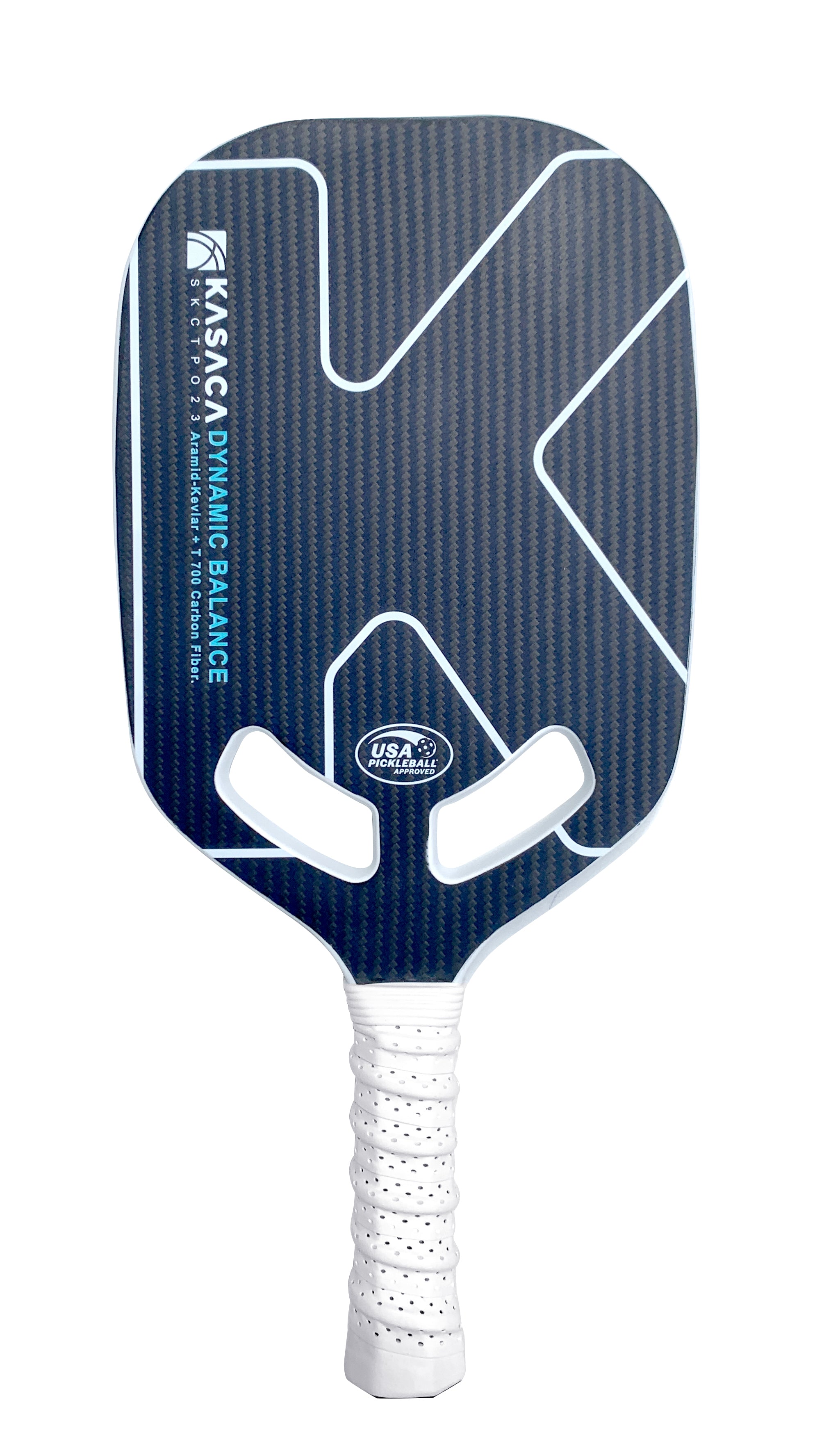 KASACA Kevlar & Carbon Fibre 20mm Edgeless Open Throat Pickleball Paddle + Paddle Cover