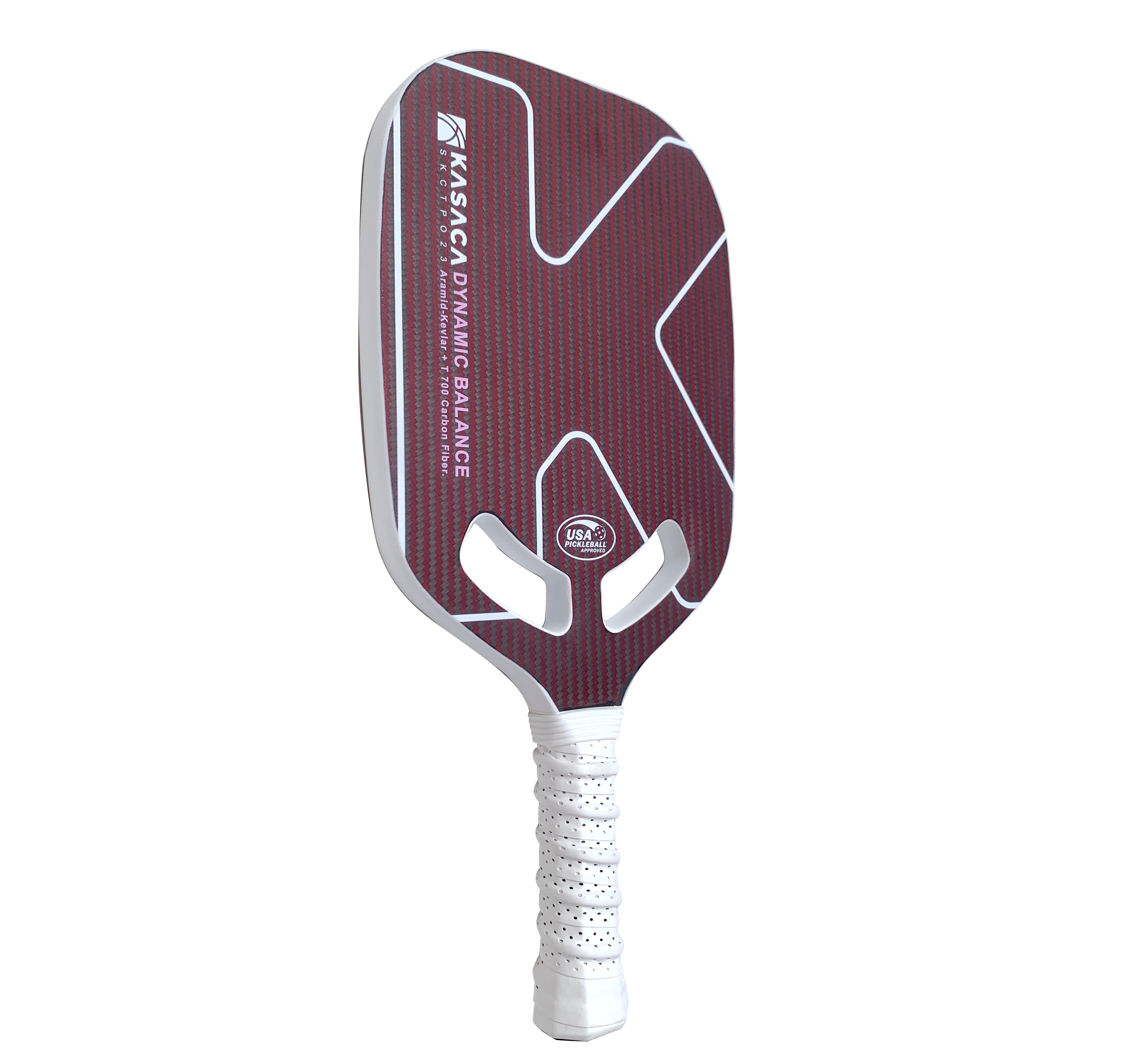 KASACA Kevlar & Carbon Fibre 20mm Edgeless Open Throat Pickleball Paddle + Paddle Cover