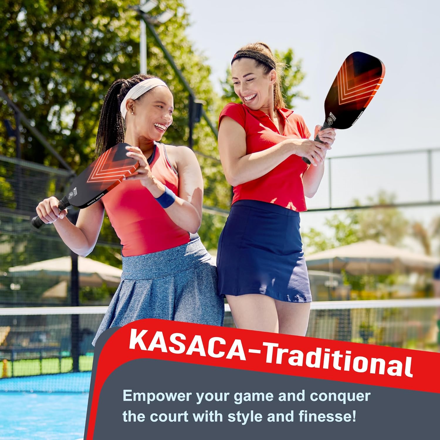 KASACA Edgeless Pickleball Paddle - AERO SPIKE - Carbon Fiber Face