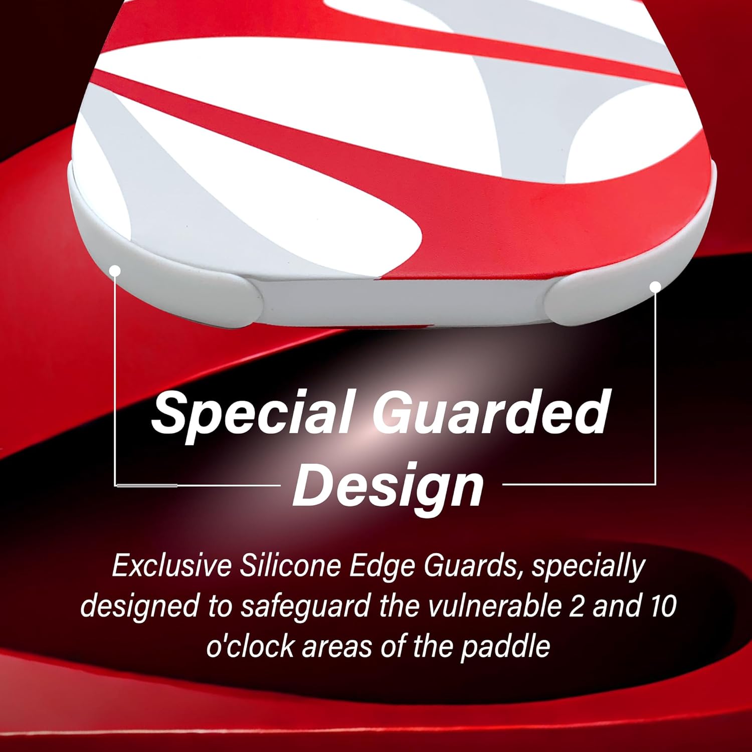 KASACA 3K + T700 Carbon Fibre Face Edgeless Pickleball Paddle - AERO SWIFT 2.0 RED