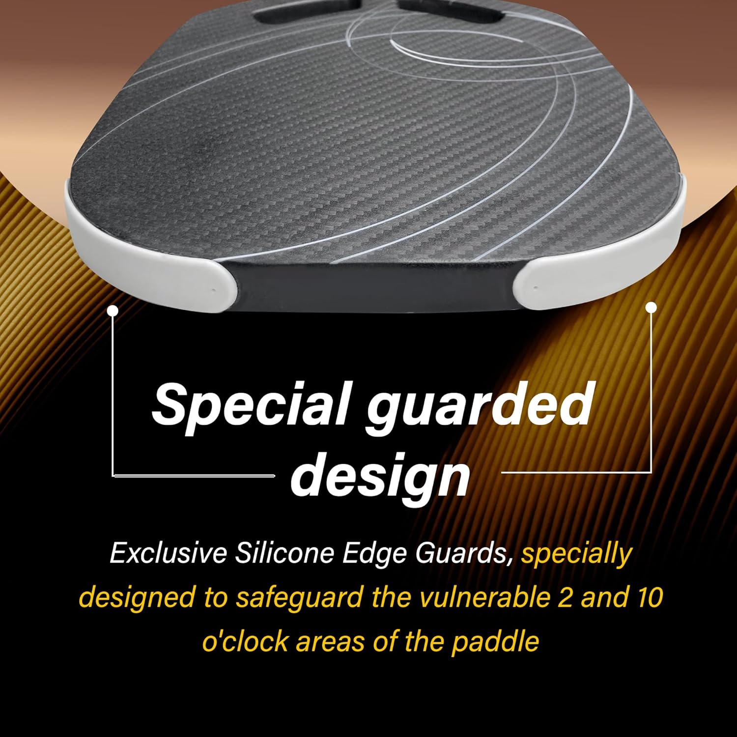 KASACA 3K + T700 Carbon Fibre Face Edgeless Pickleball Paddle - AERO SWIFT 2.0 BLACK