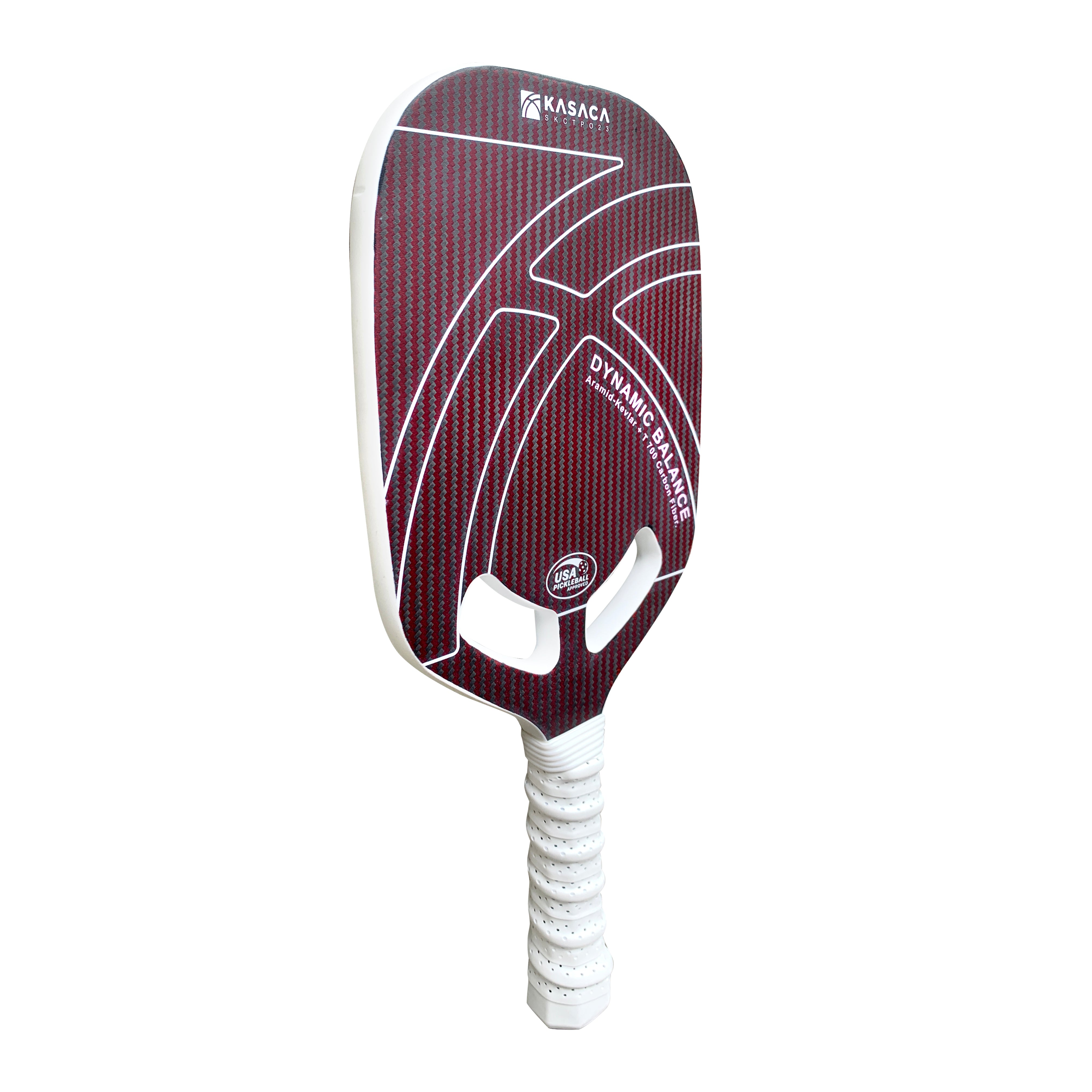 KASACA Kevlar & Carbon Fibre 16mm Edgeless Open Throat Pickleball Paddle + Paddle Cover