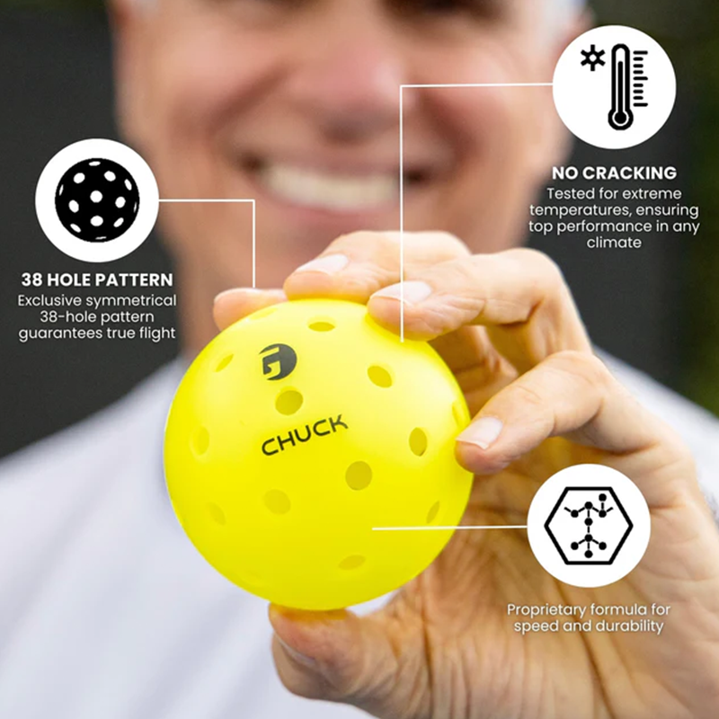 GAMMA Chuck Outdoor Pickleball Balls 48 Pack