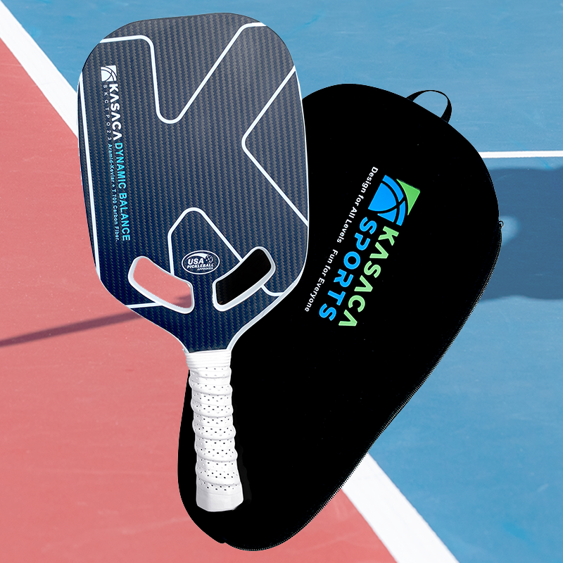 KASACA Kevlar & Carbon Fibre 20mm Edgeless Open Throat Pickleball Paddle + Paddle Cover